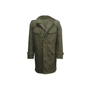 Army Jacket Original Military Trench Coat Belgian Surplus Parka Water Resistant