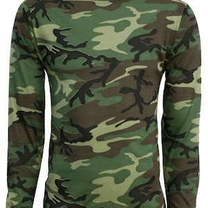 T-shirt militaire tactique de combat de style américain à manches longues T-shirt
