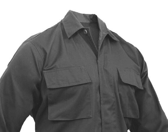 BDU Shirts Army Style Combat Jacket Black - Etsy