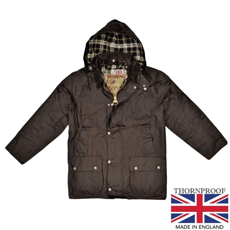 British Wax Jacket Original Made Hunting Fishing Camping Hiking Riding