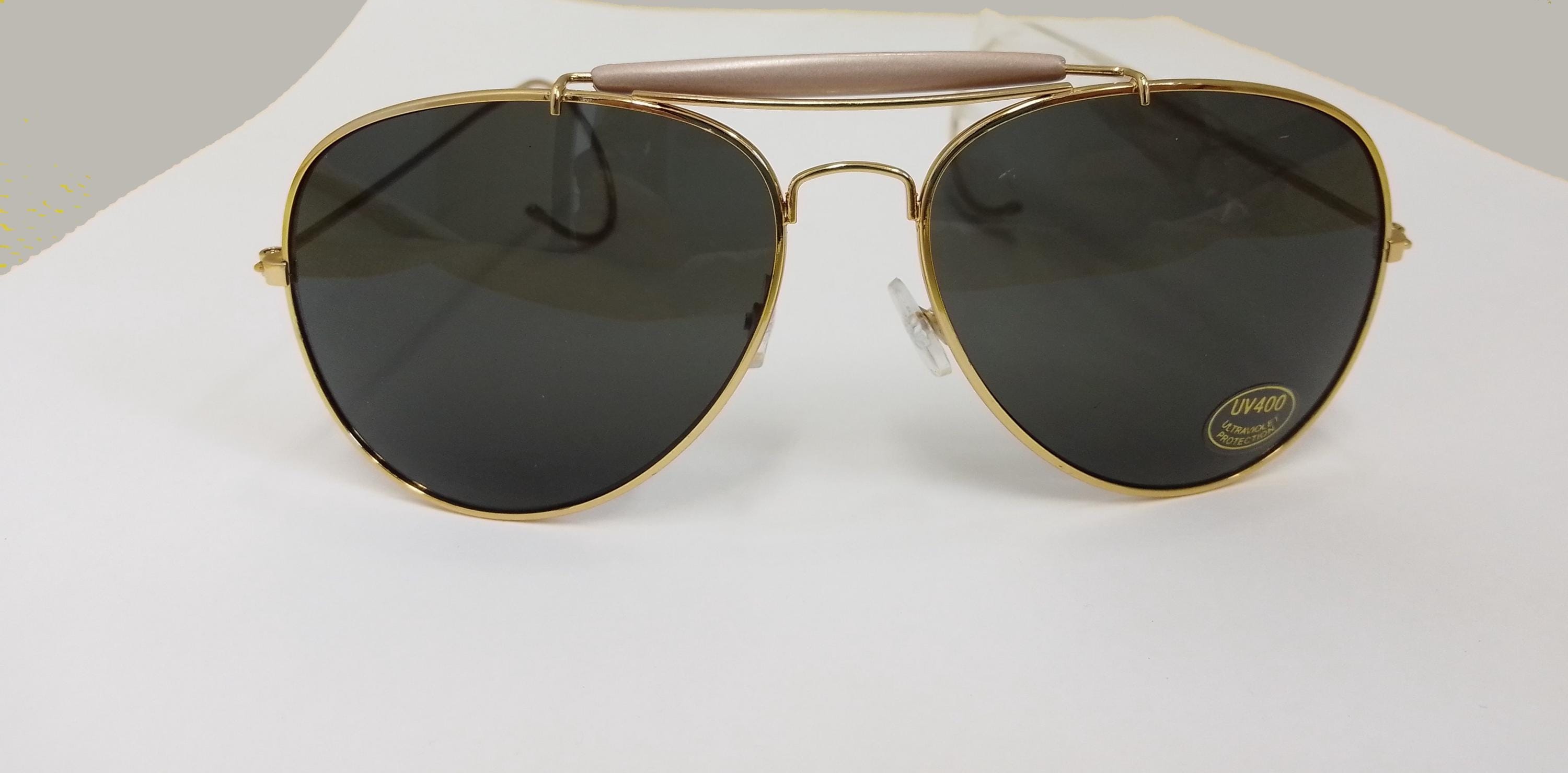 Lunettes De Soleil Vintage Artcraft – Style Pilote US Air Force – Noir – 52-18-140