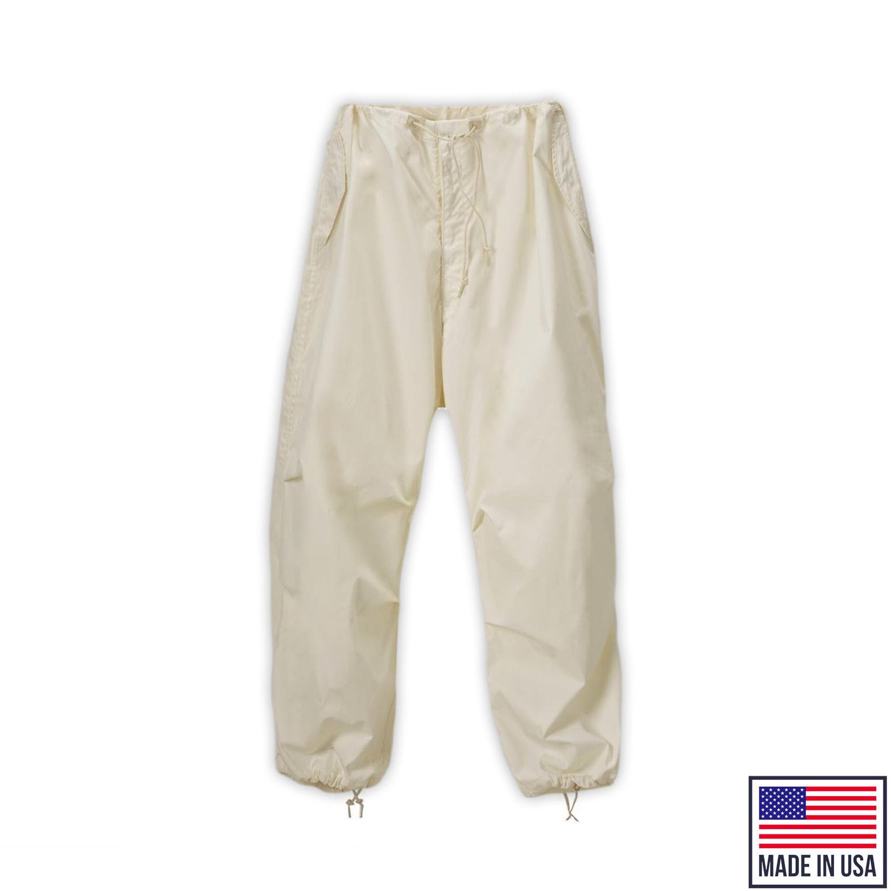 1990'S US ARMY MADE IN USA SNOW CAMO CARGO PANTS 28 X 30