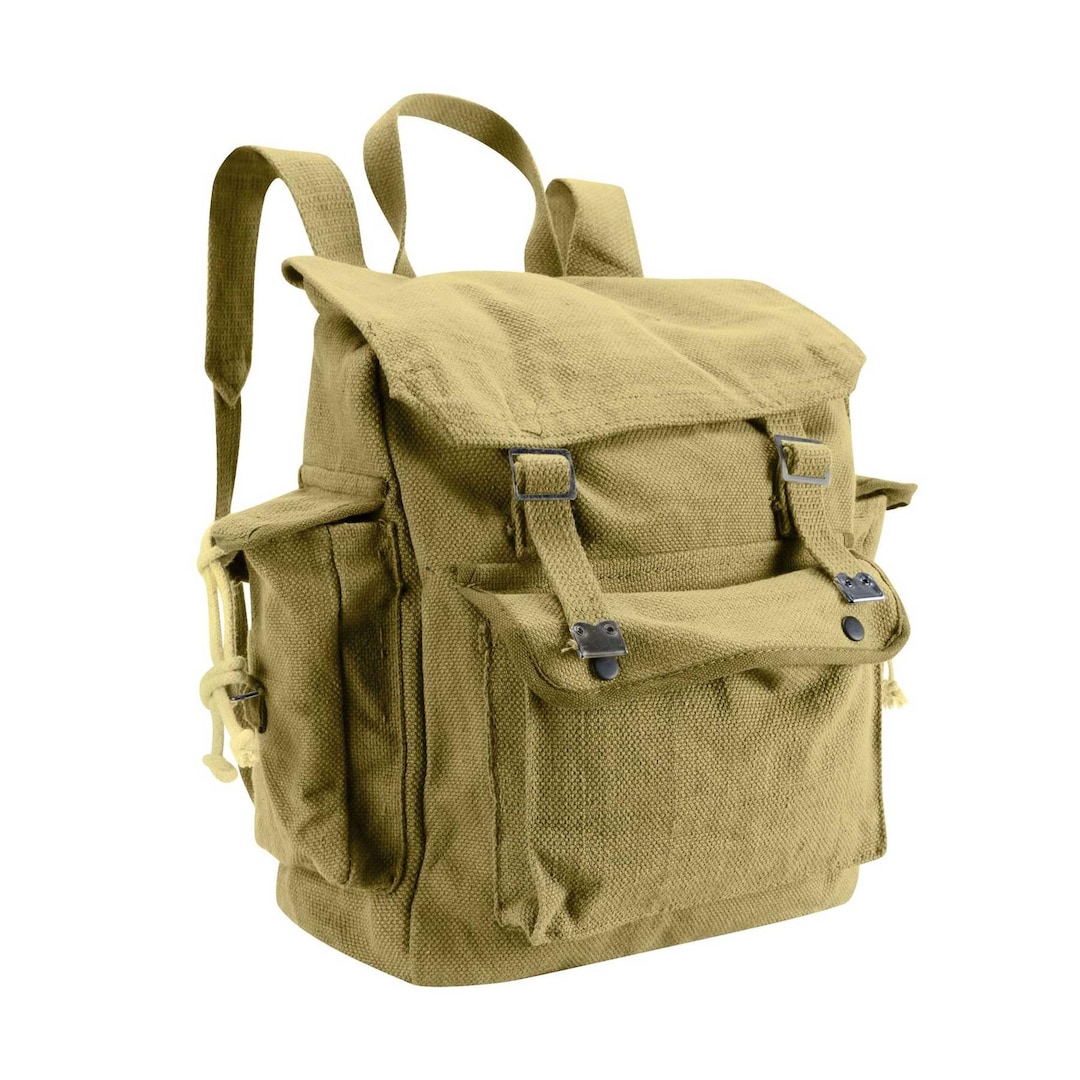 ☆Rest & Recreation☆ WASHED COTTON BACKPACK KHAKI il_1080xN.5705634059_n1i1.jpg
