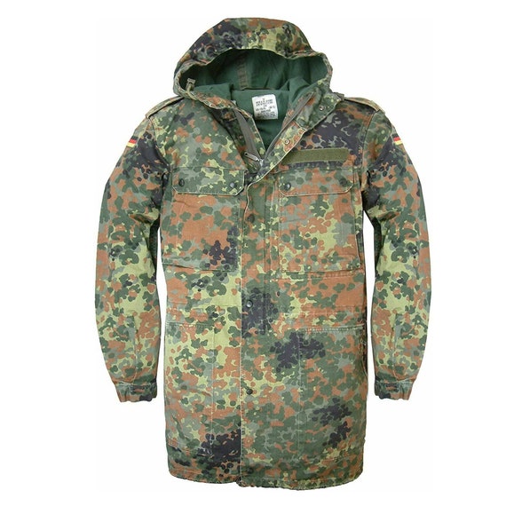 Army Jacket German Parka Original Military Hooded Fie… - Gem