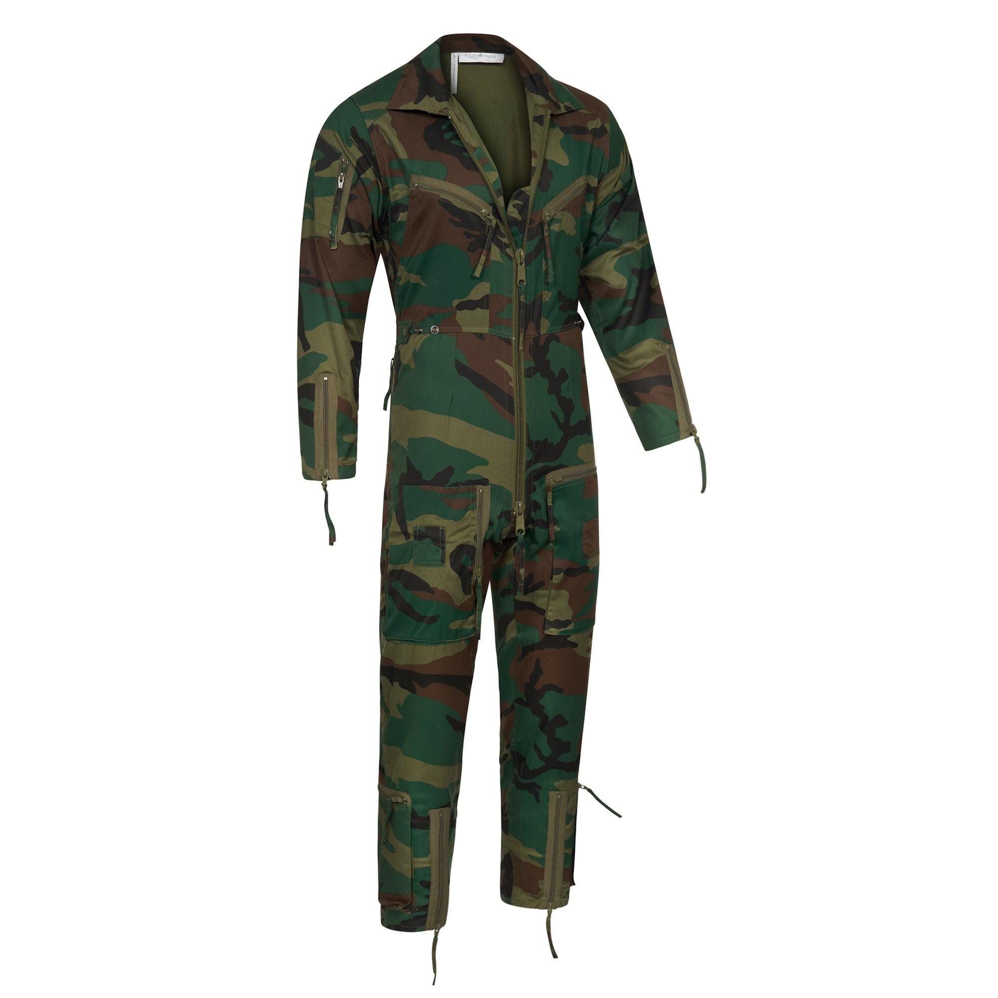 Flying Suit Jumpsuit Flight Military Pilot Air Style Coverall Zip Boiler Overall Woodland Camo