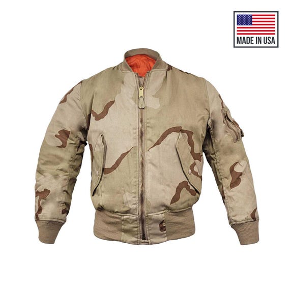 Original Bomber Jacket 3D Tri Desert Camo US Flight MA1