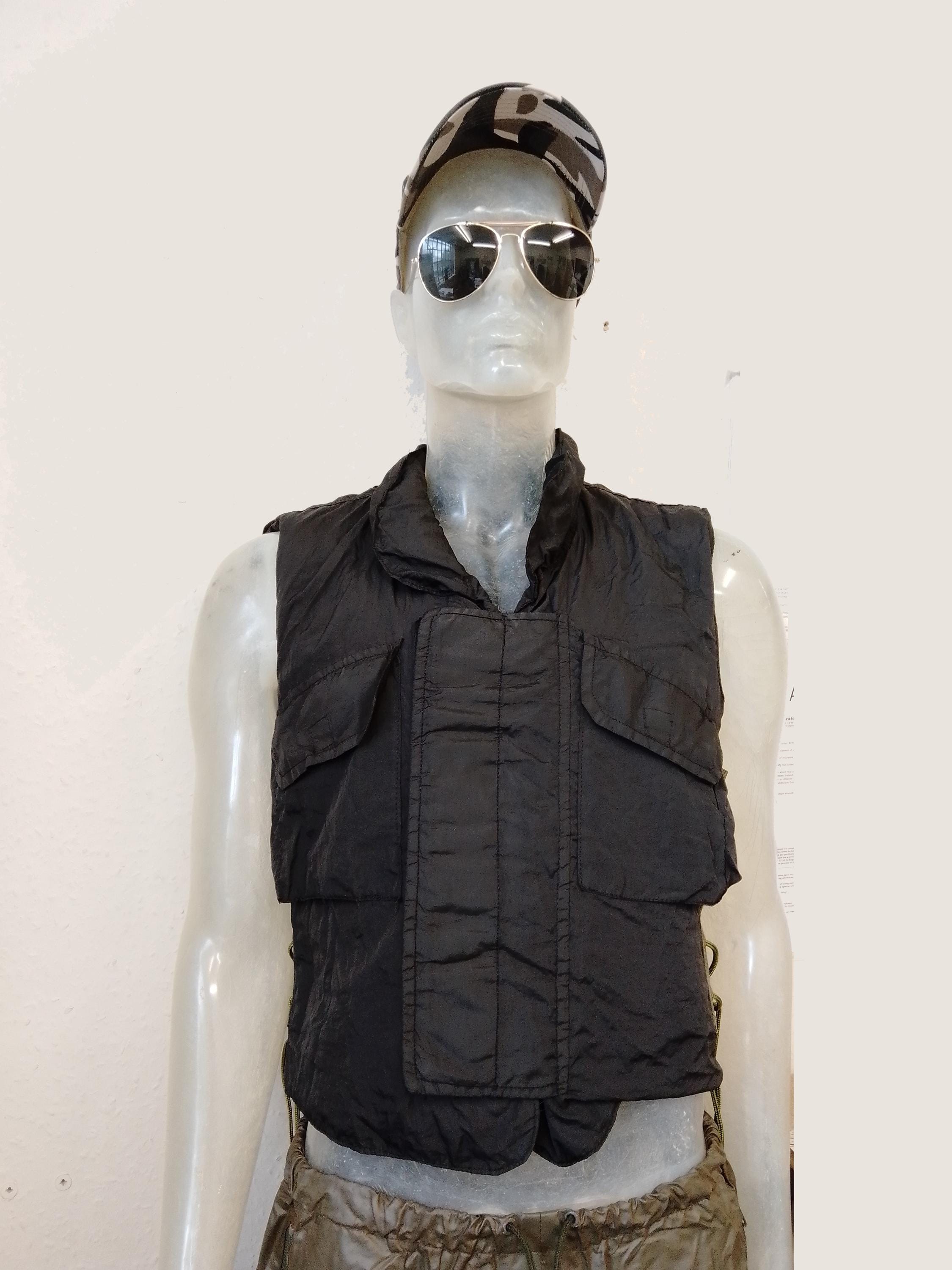 Vintage Military Vest Army Lightweight Waistcoat Dyed Black 80s - Etsy