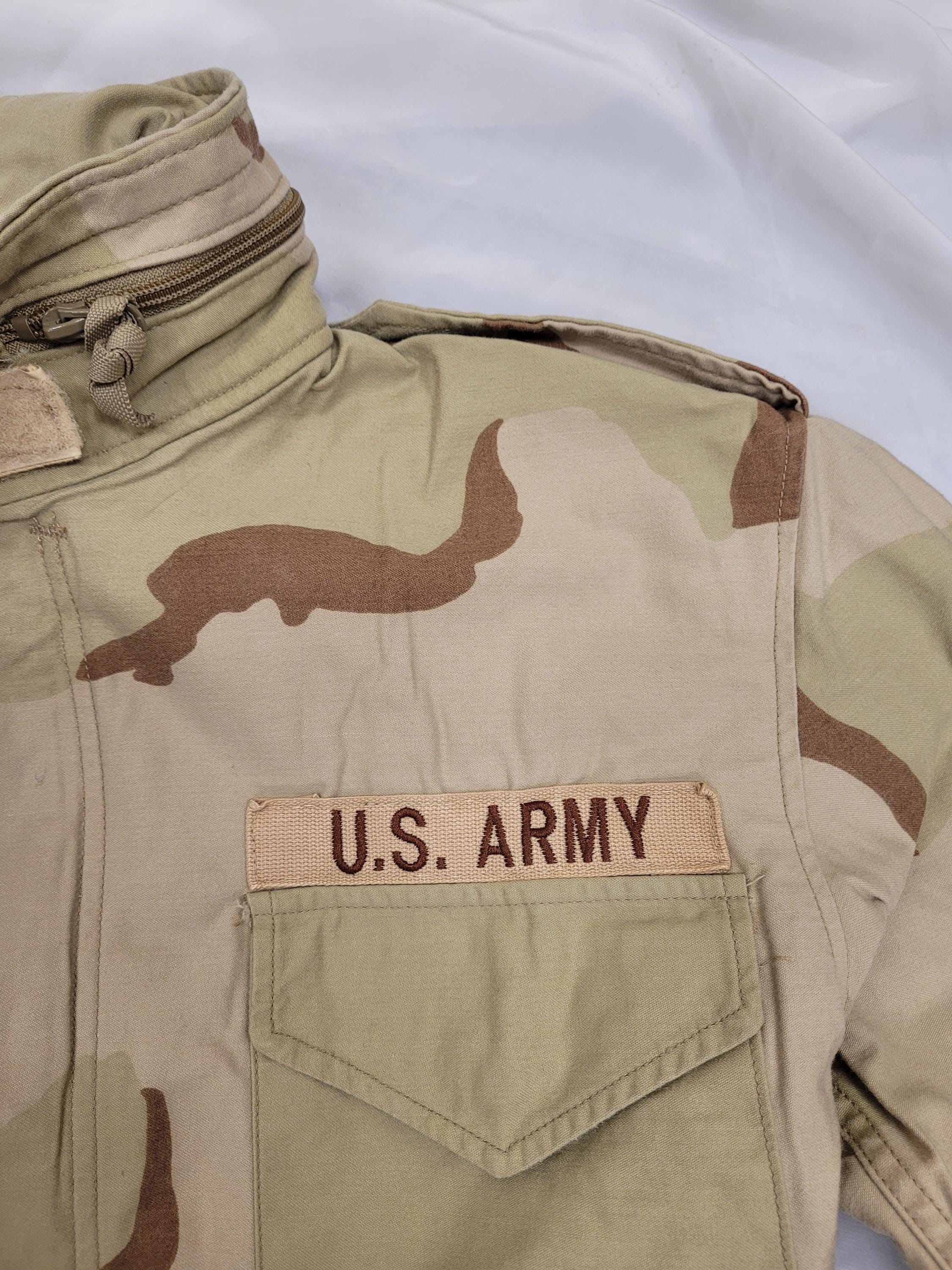 Original Army Surplus M65 Tri Camo Jacket Grade 1 Vintage US