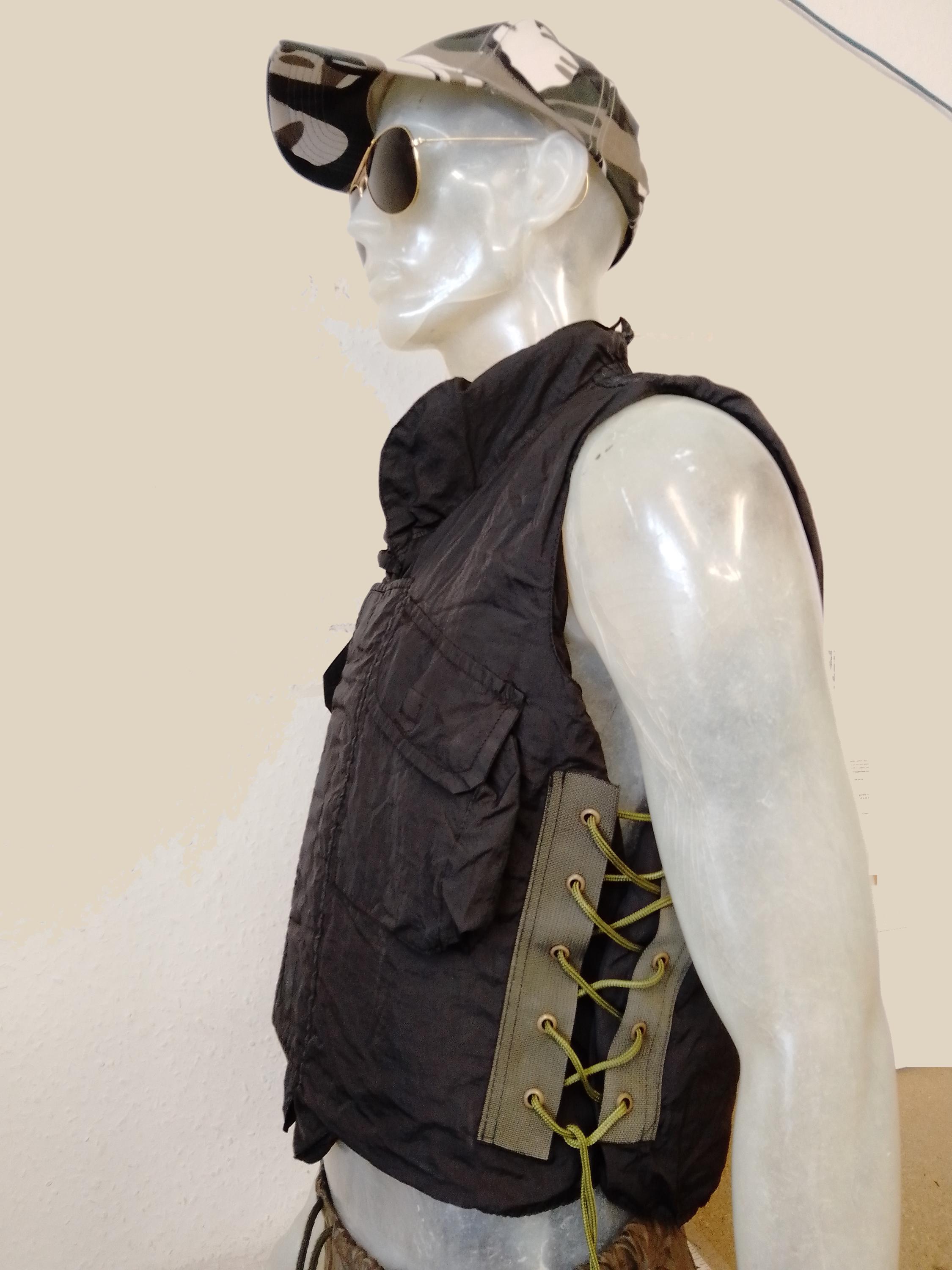 Vintage Military Vest Army Lightweight Waistcoat Dyed Black 80s - Etsy