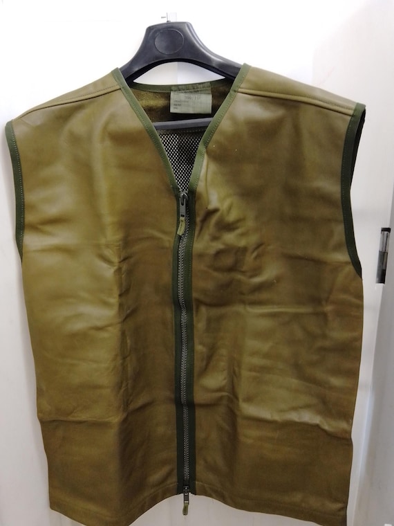 1960s British Army PVC Jerkin Vest イギリス軍 Original British Army Jerkin Protective Tactical Vest Waistcoat