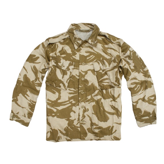 Army Shirt Lightweight Original Desert Sand Camo British Military
