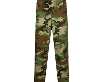 Original NEW US BDU Trouser Multicam Woodland Camouflage Army Combat Green Camo Pant Vintage Stock