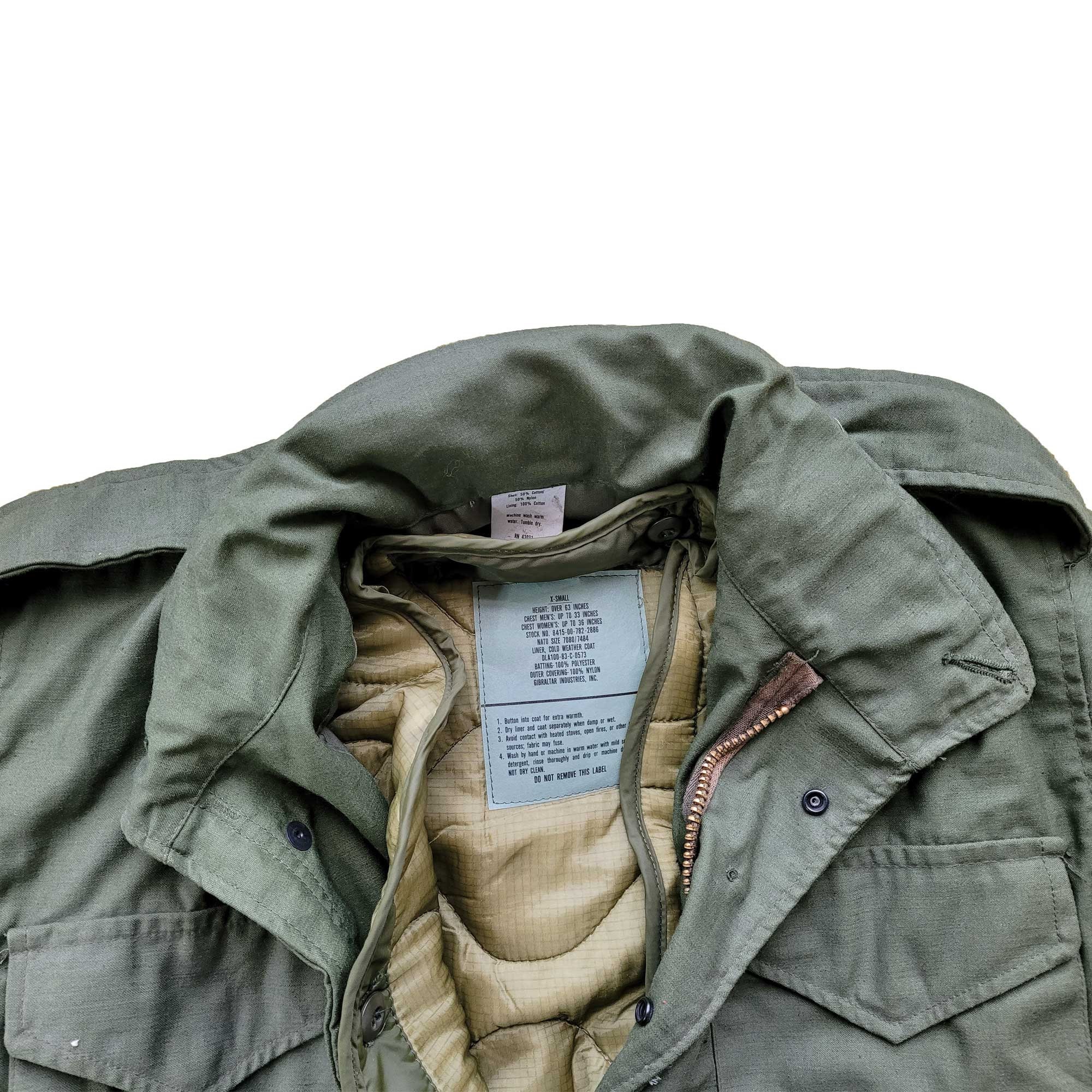 Original US M65 Jacket With Liner Army Surplus Military Original US M65 Jacket With Liner Army Surplus Military