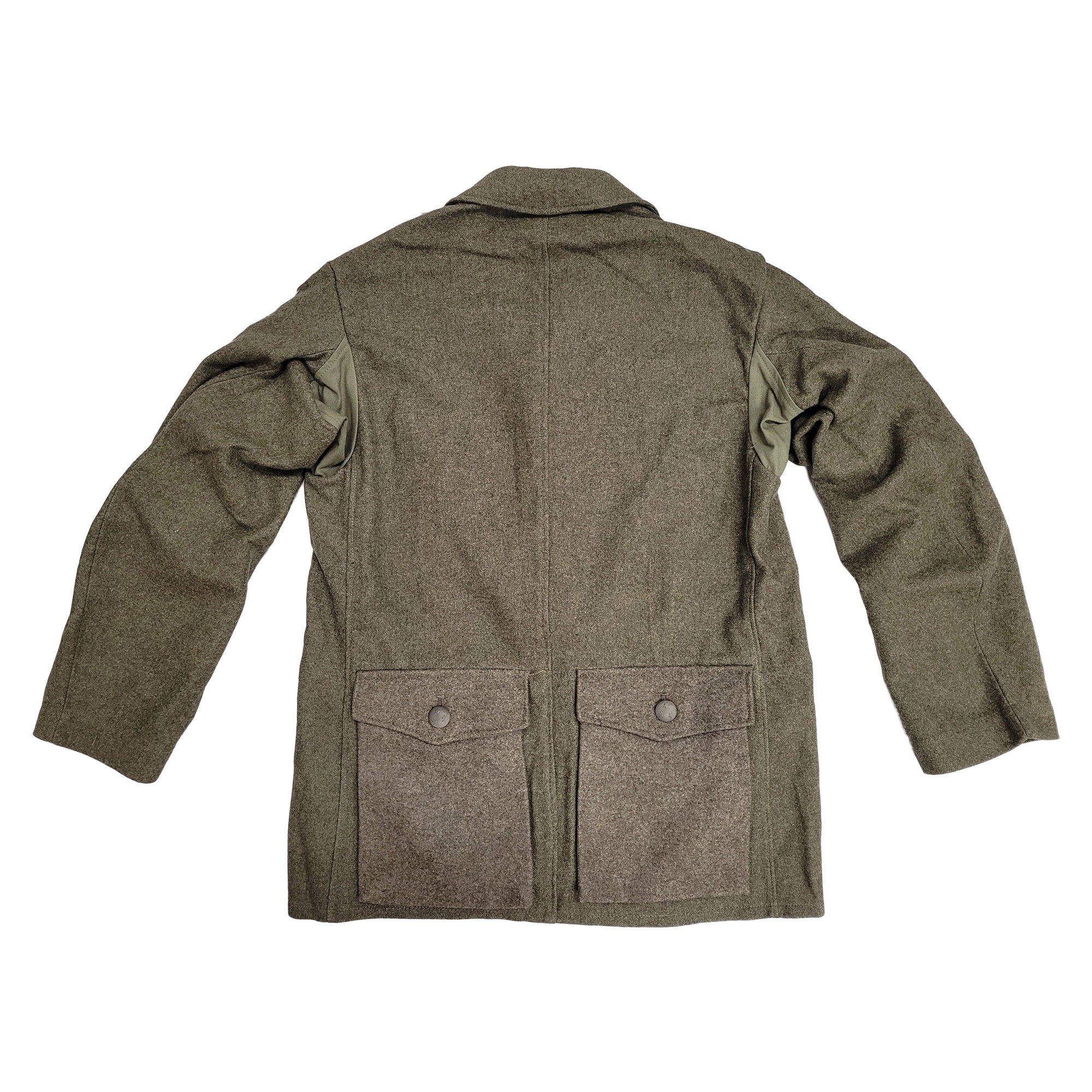 Vintage Swedish Wool Jacket Olive Original Army Surplus Vintage Swedish Wool Jacket Olive Original Army Surplus