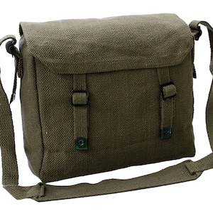 ヴィンテージ キャンバスバッグ ウェブショルダー ハバーサック オリーブ キットバッグ