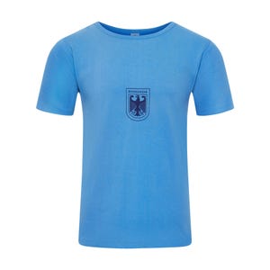 PRELOVED Original German Bundes_wehr Short Sleeve Military Combat Light Blue