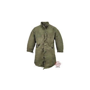 Fishtail Shell Original US Army Surplus Militär ausgegeben Vintage Stock Olivgrün Shell Nur Größe XL