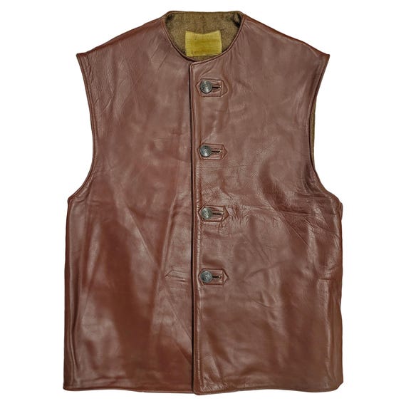 Original Army Vest Vintage Belgian Military Jerkin Gilet WW2