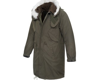 Vintage 80s US Army M65 Fishtail Parka Extreme Cold Weather
