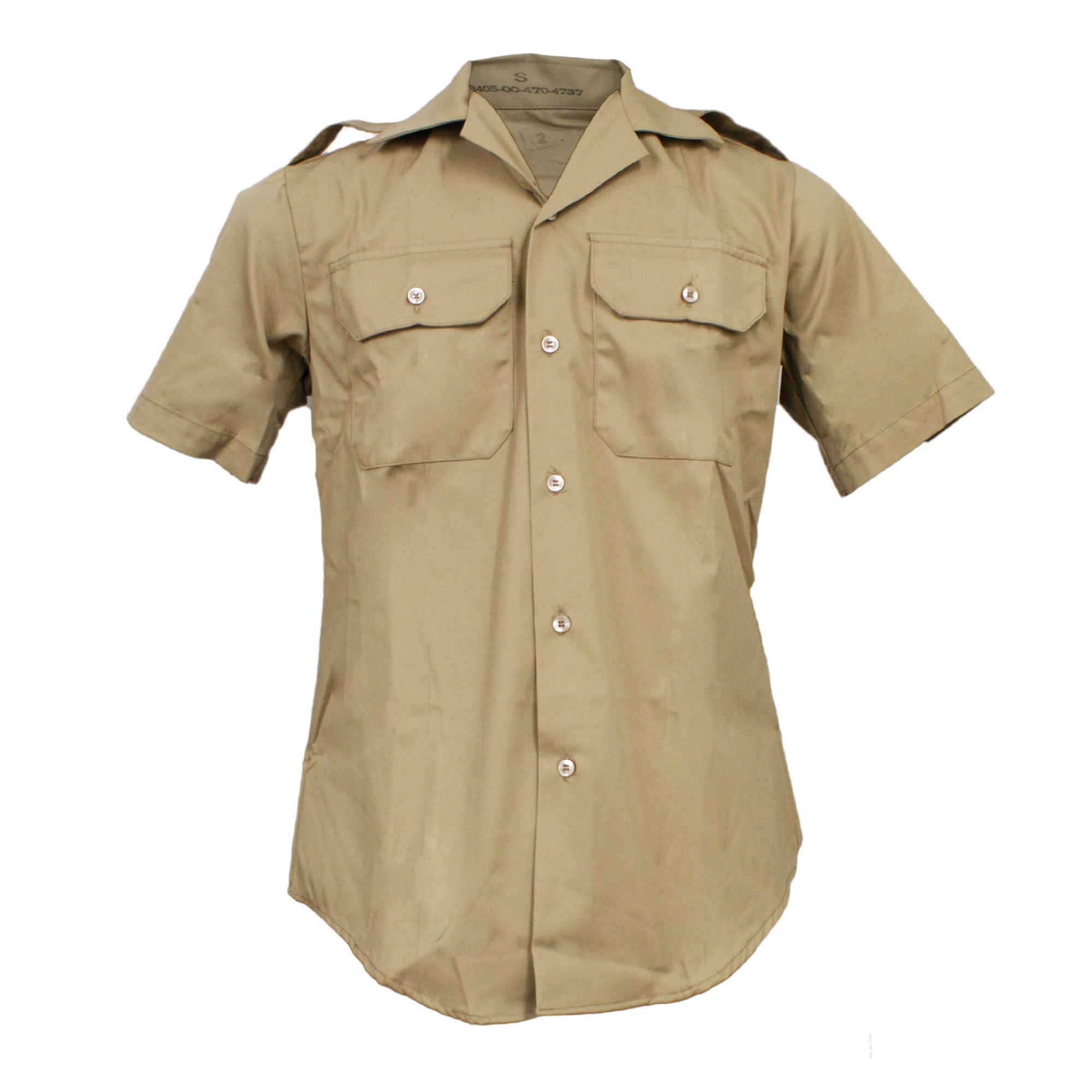 Original Czech Army Dress Shirt Olive Long Sleeve Button up