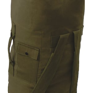Military Duffle Bag Army Duffel Tactical GI Sack Olive