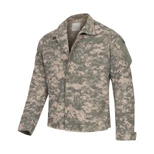 Army Shirt Original Field Combat Vintage US BDU Ripstop Military Uniform Surplus ACU Camo Preloved Used Surplus Digital Camouflage