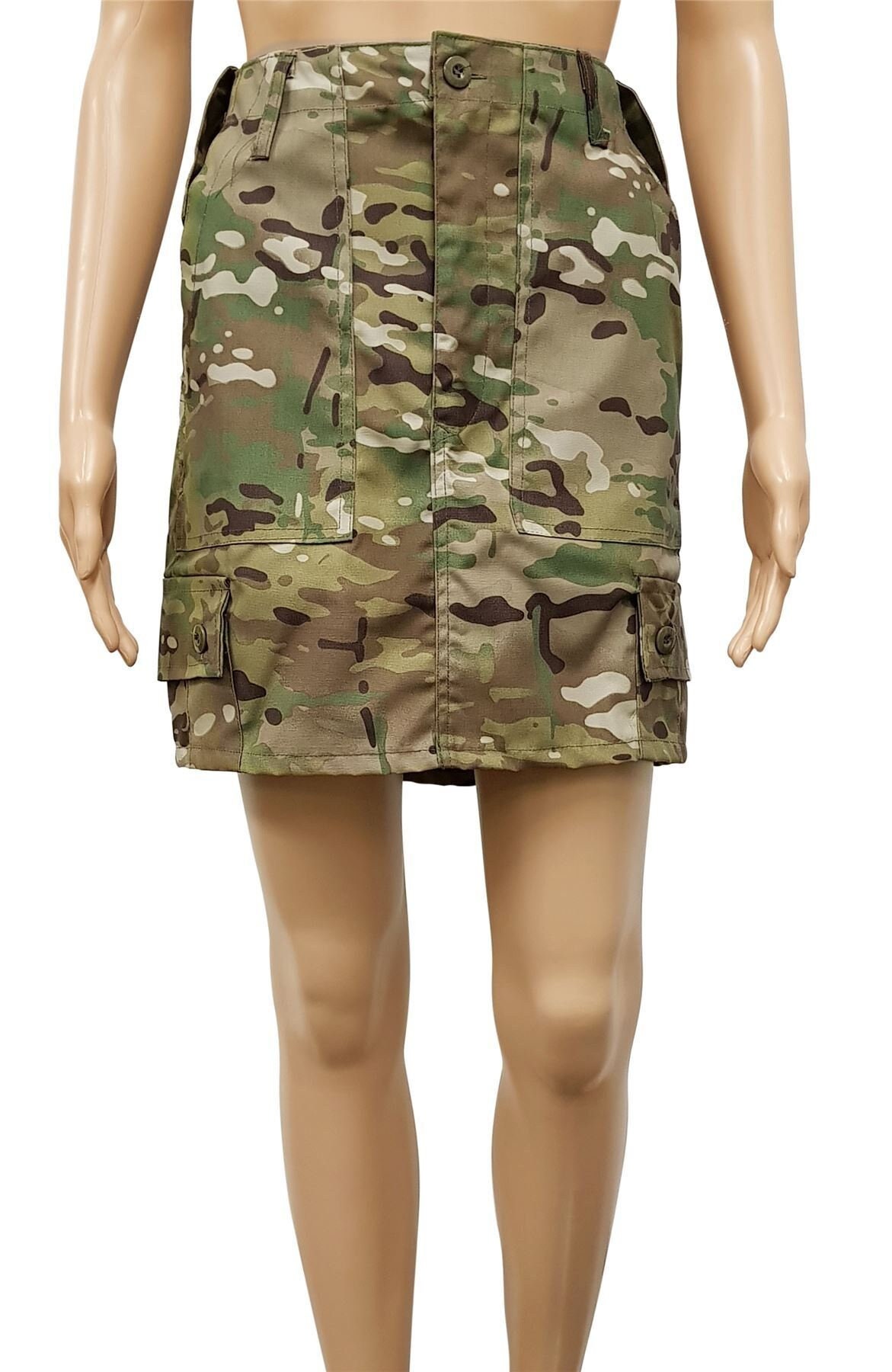 Trending Army Mini Skirt Universal Camo Military Style Cargo