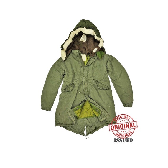 Original US Fishtail Parka Army Vintage Military Long Coat Original US Fishtail Parka Army Vintage Military Long Coat