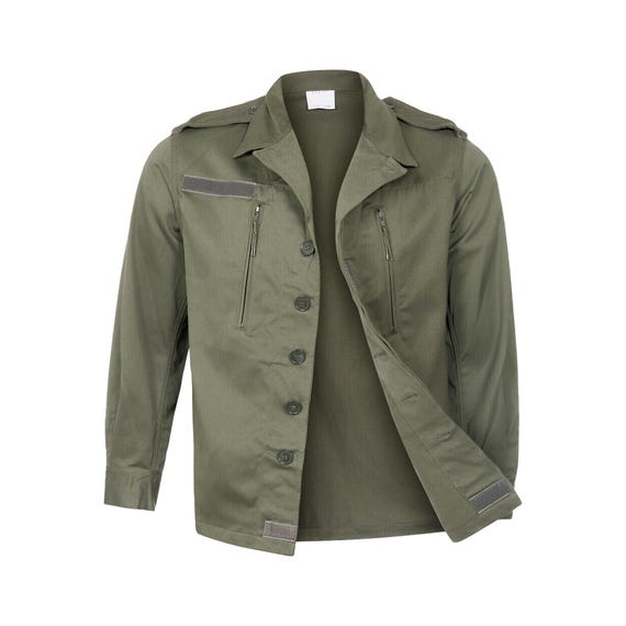 Vintage New F2 Jacket Olive French Army Military Surplus Combat