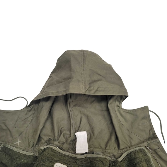 French Parka Original Army Hooded Lined Long Coat… - image 6