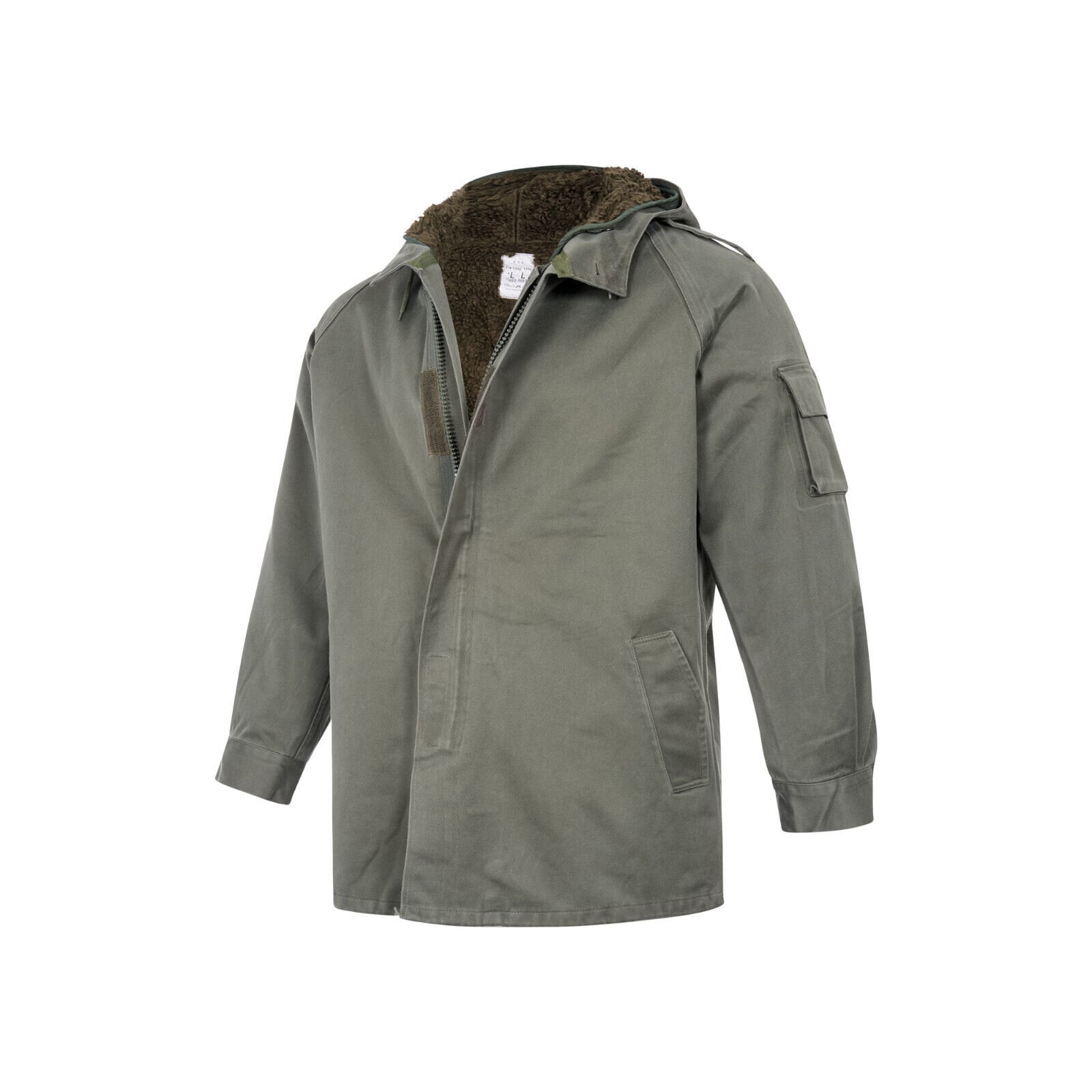 French Parka Original Army Hooded Lined Coat Jacket Military