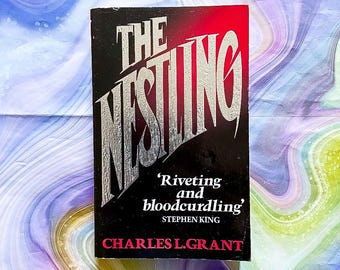 The Nestling by Charles L Grant. Vintage horror paperback 1983.