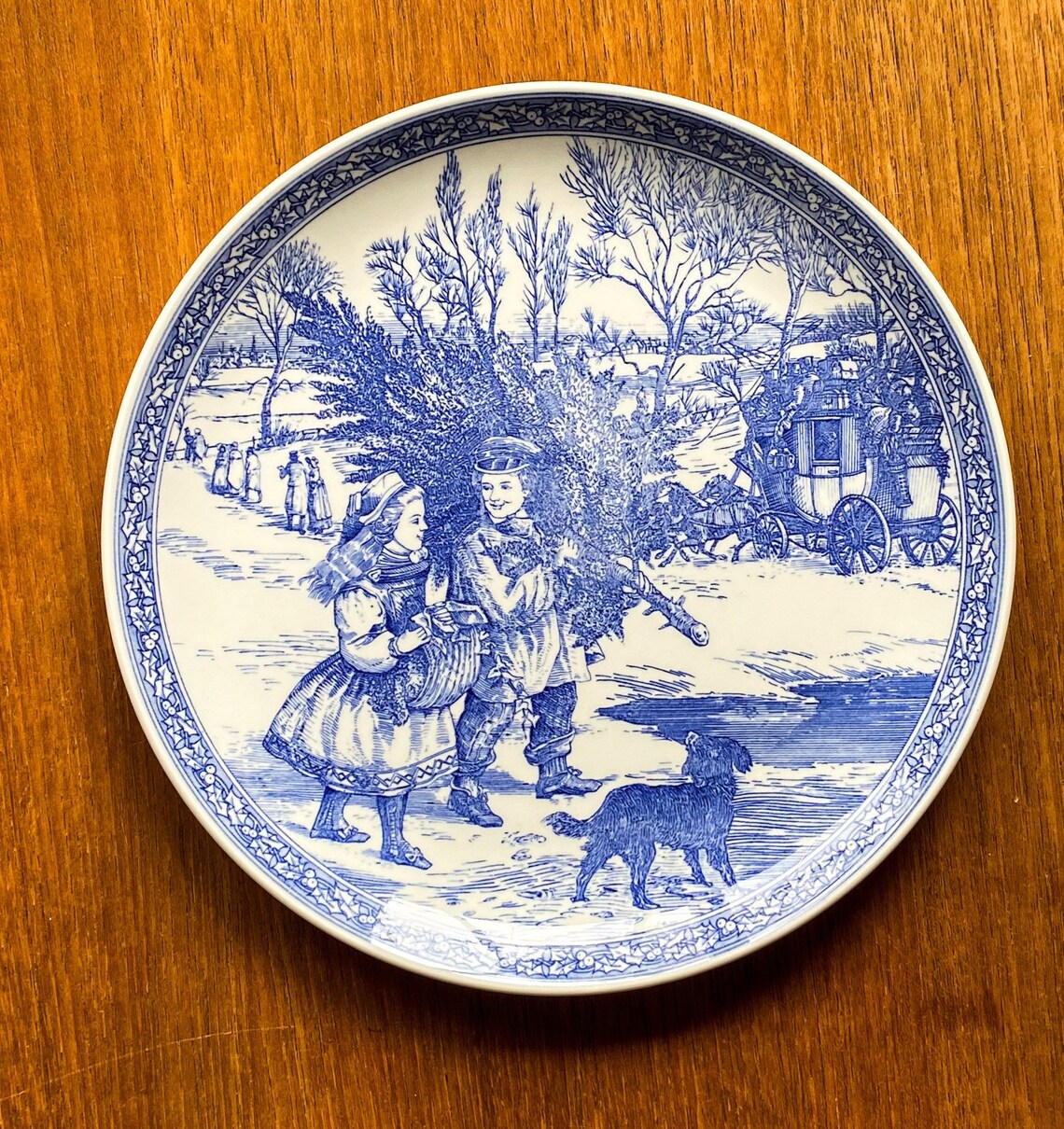 Spode The blue room Christmas plate number 1 Etsy Christmas Plates Spode