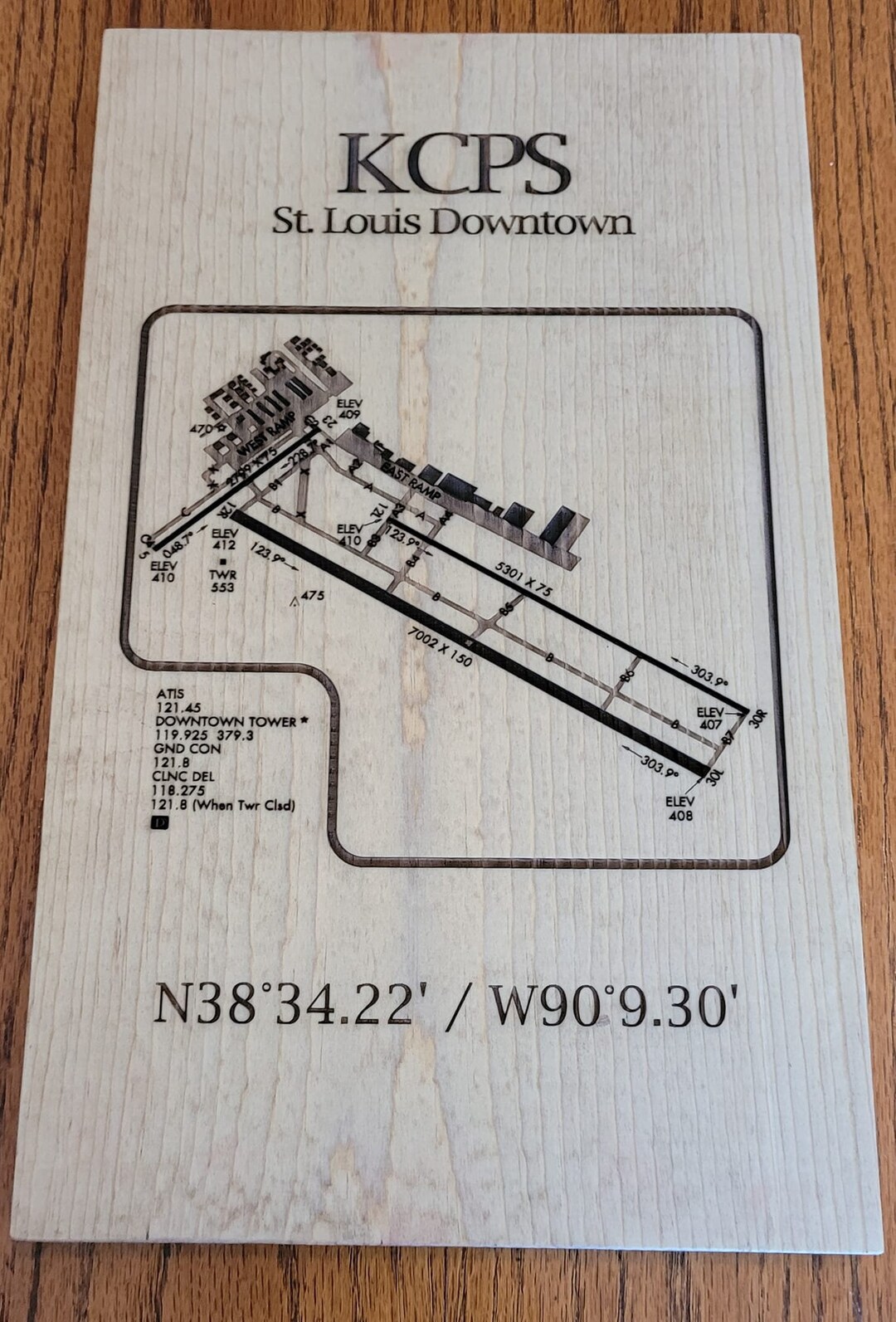 KCPS Airport Diagram Laser Etch Files and Instructions Etsy