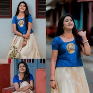 Onam skirt and top deals