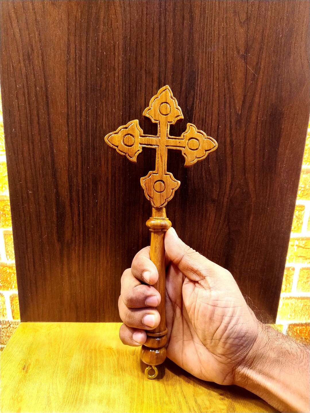 Lot De 10 Croix En Bois Décoratives - Ornements Creux 3D Pour Table, Centre De Table Religieux, Décoration Artisanale Mariage Ou Baptême