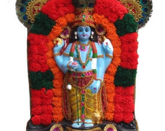 Guruvayurappan Idol in Fibre lord Vishnu With 4 - Etsy