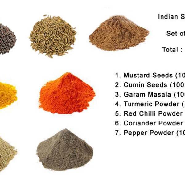 Indian Spice Kit Etsy UK