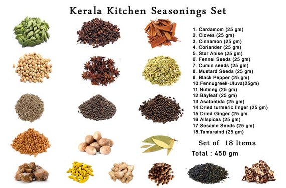 Indian Spice Collection Set of 18/quality Herbs and Spices