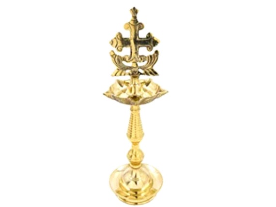 Christian Nilavilakku With Cross christian Traditional Lantern