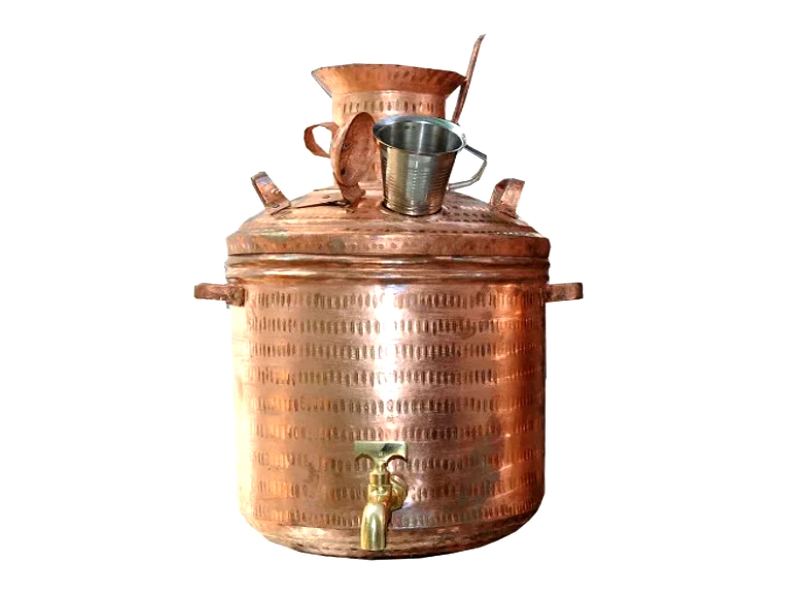 Vintage Hammered Wood Fired Copper Samovar/boiler, Tea Maker for