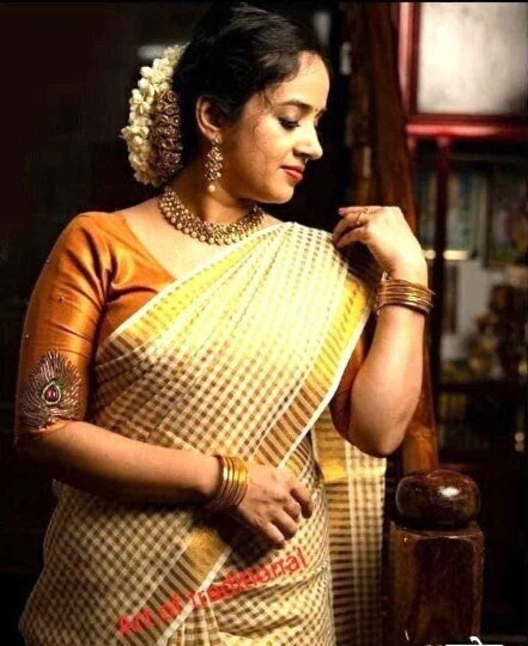 Kerala Traditional Tissue Full Stripped Set Saree With - Etsy Hong Kong Kerala Traditional Tissue Full Stripped Set Saree With - Etsy Hong Kong