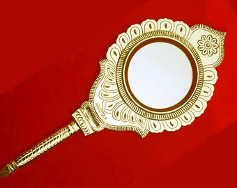 Aranmula Metal Mirror / Handmade / Valkkannadi Kerala Traditional Model/Aaranmula Kannadi,Magic Divine mirror,kerala heritage,Traditional