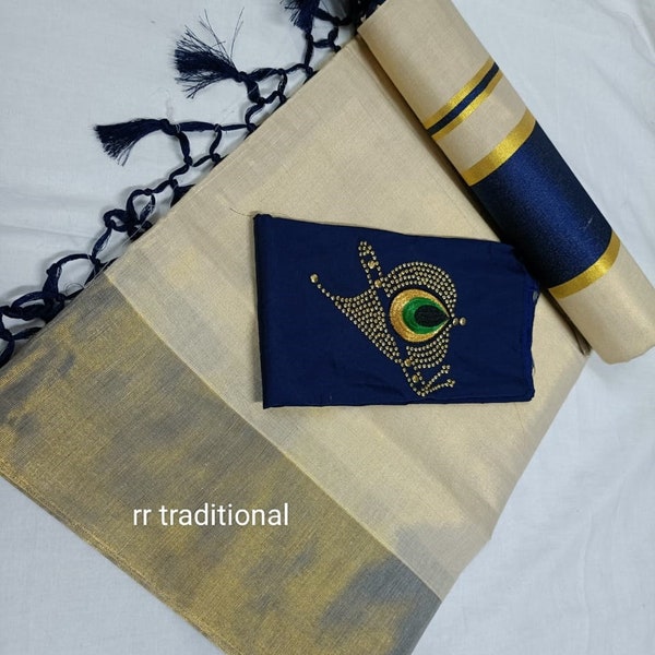 Onam Dress, Kerala Tissue Kunjalam Set Saree, Indian Traditional  Clothing, Handmade designs, Kerala Saree traditional, Onam, Birthday