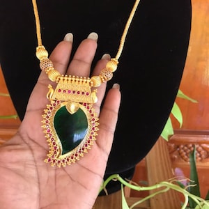 Green palakka deals necklace