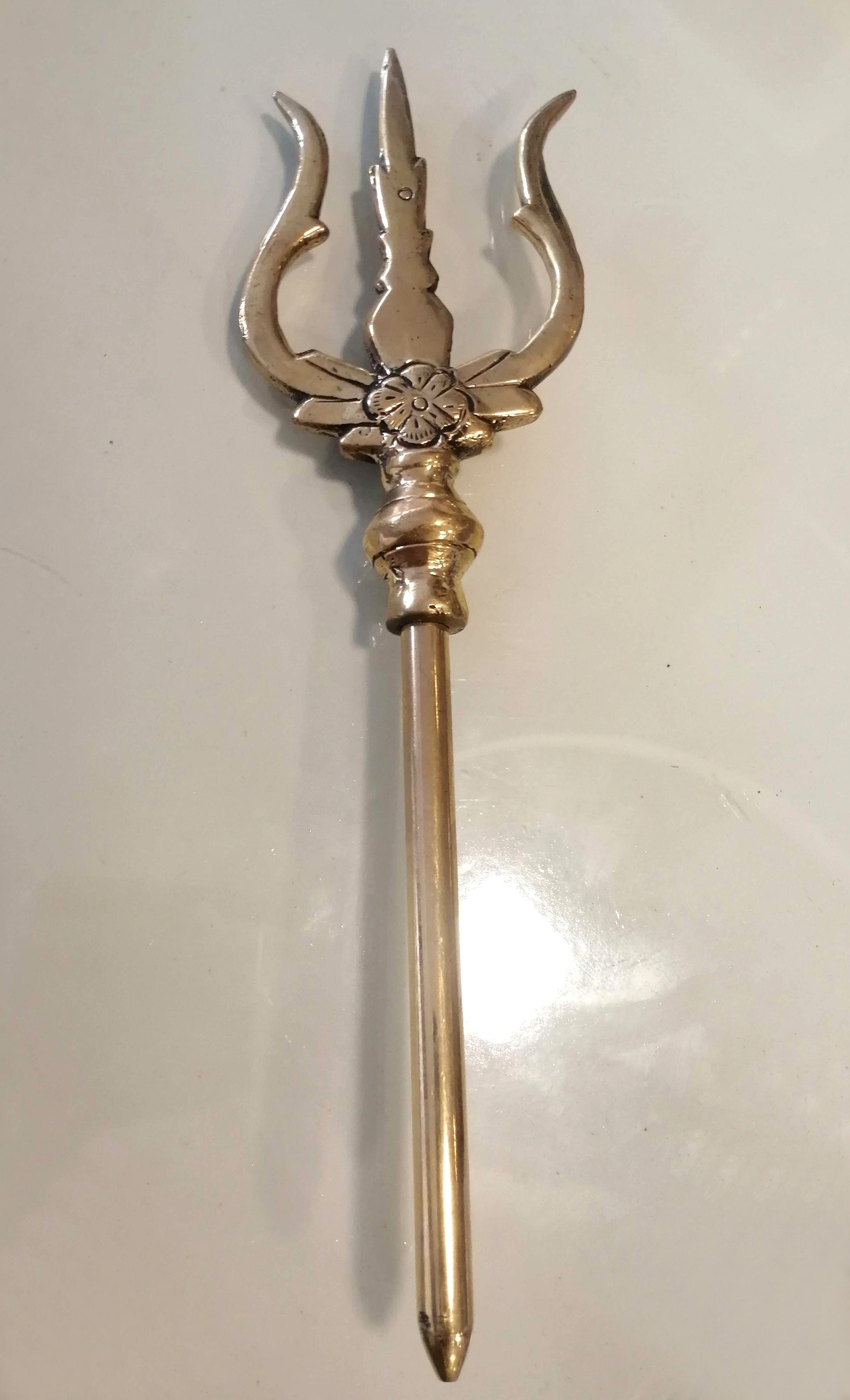 Soolam Tree Brass Trishul of Lord Shiva, Brass Mahadev's Trisul for Pooja, Soolam ...