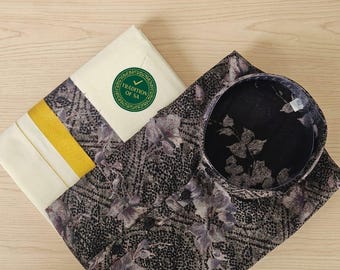 Herren Rayon Kurta Mund Combo Kerala Traditionelle Kleidung, Onam, Vishu, Geburtstag, Festival, als Geschenk