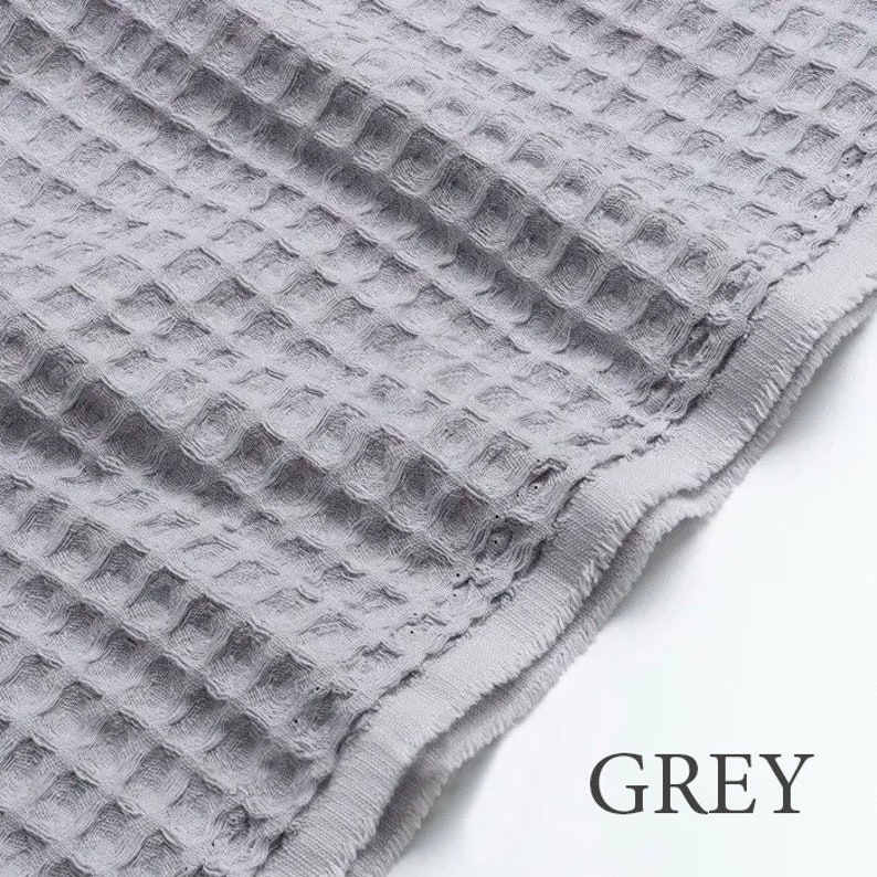 Waffle Fabric 100 Cotton Fabric by the Yard Waffle Plaid Etsy