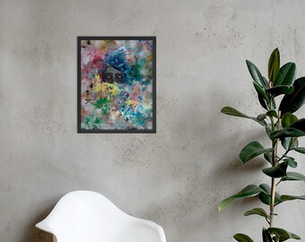 Sugarcoat- Oil painting print, abstract portrait print