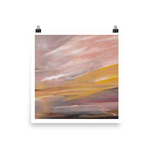 Afterstorm (Unframed)- abstract poster print, abstract landscape print